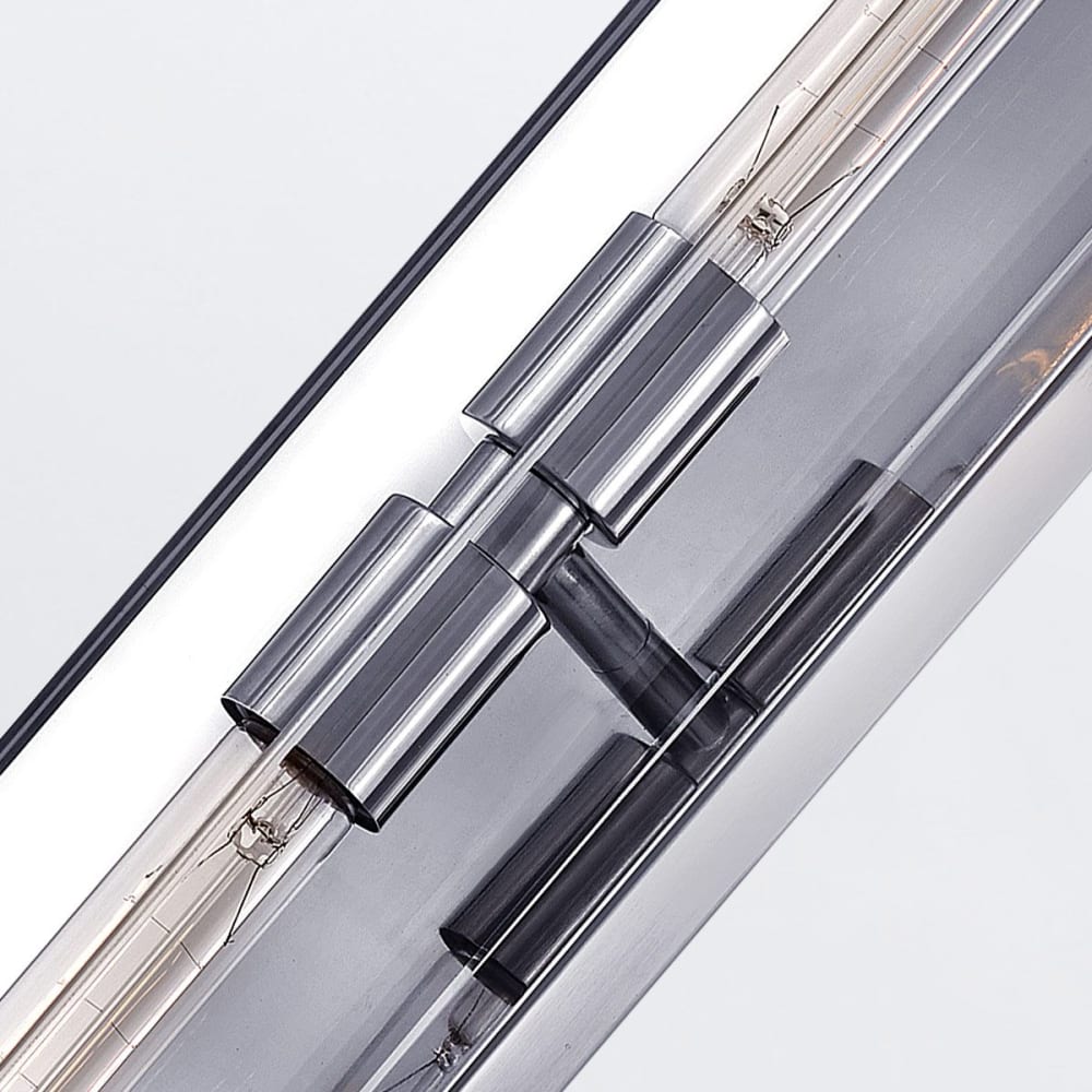 Applique Murale Acier, Acrylique transparent Chrome Poli — vue 4