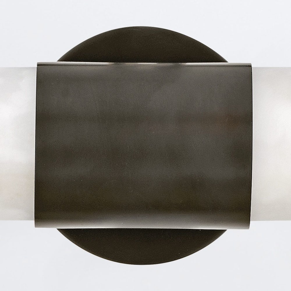 Applique Murale Aluminium, Faux Albâtre Glass Noir Oxyde — vue 4