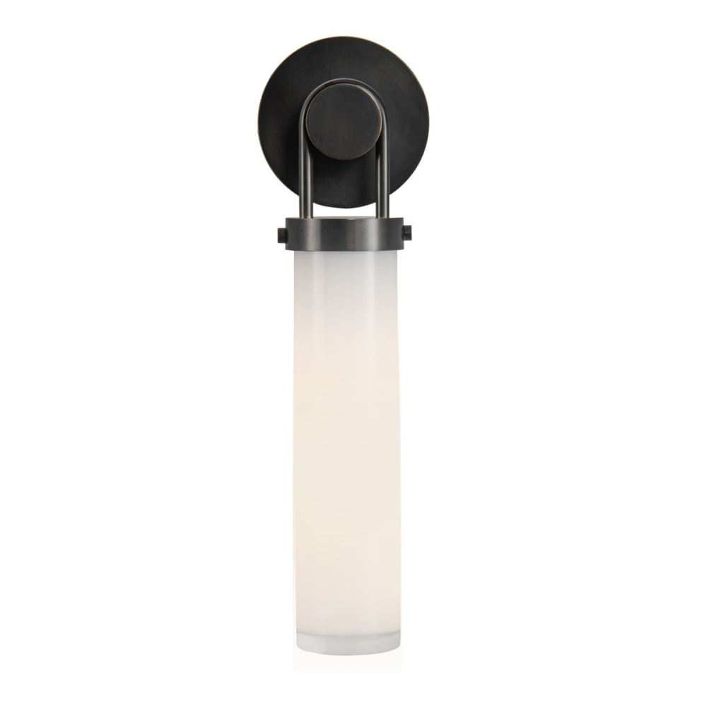 Applique Murale Acier, Glossy Verre Opale Bronze Urbain — vue 3