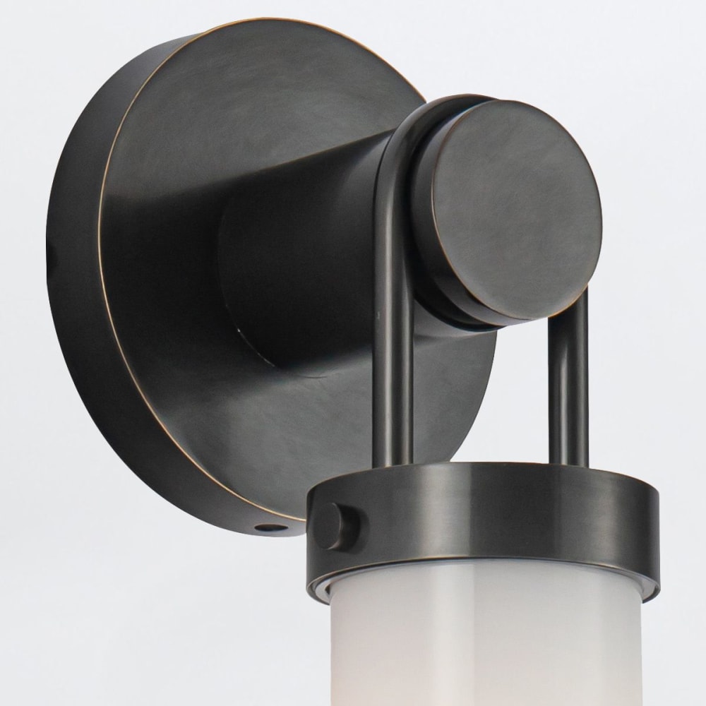 Applique Murale Acier, Glossy Verre Opale Bronze Urbain — vue 4