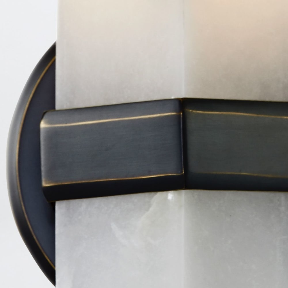 Applique Murale Albâtre, Acier Bronze Urbain — vue 3
