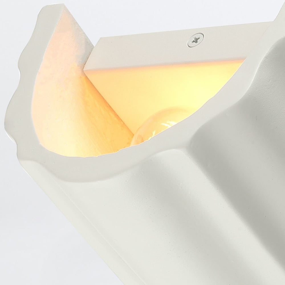 Applique Murale Acier, Polymeric Resin Blanc Antique — vue 3