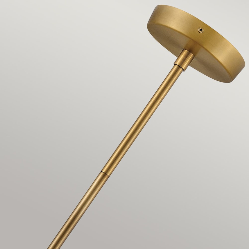 Suspension Medium 2 Lumières Acier, Verre Opalin — vue 4