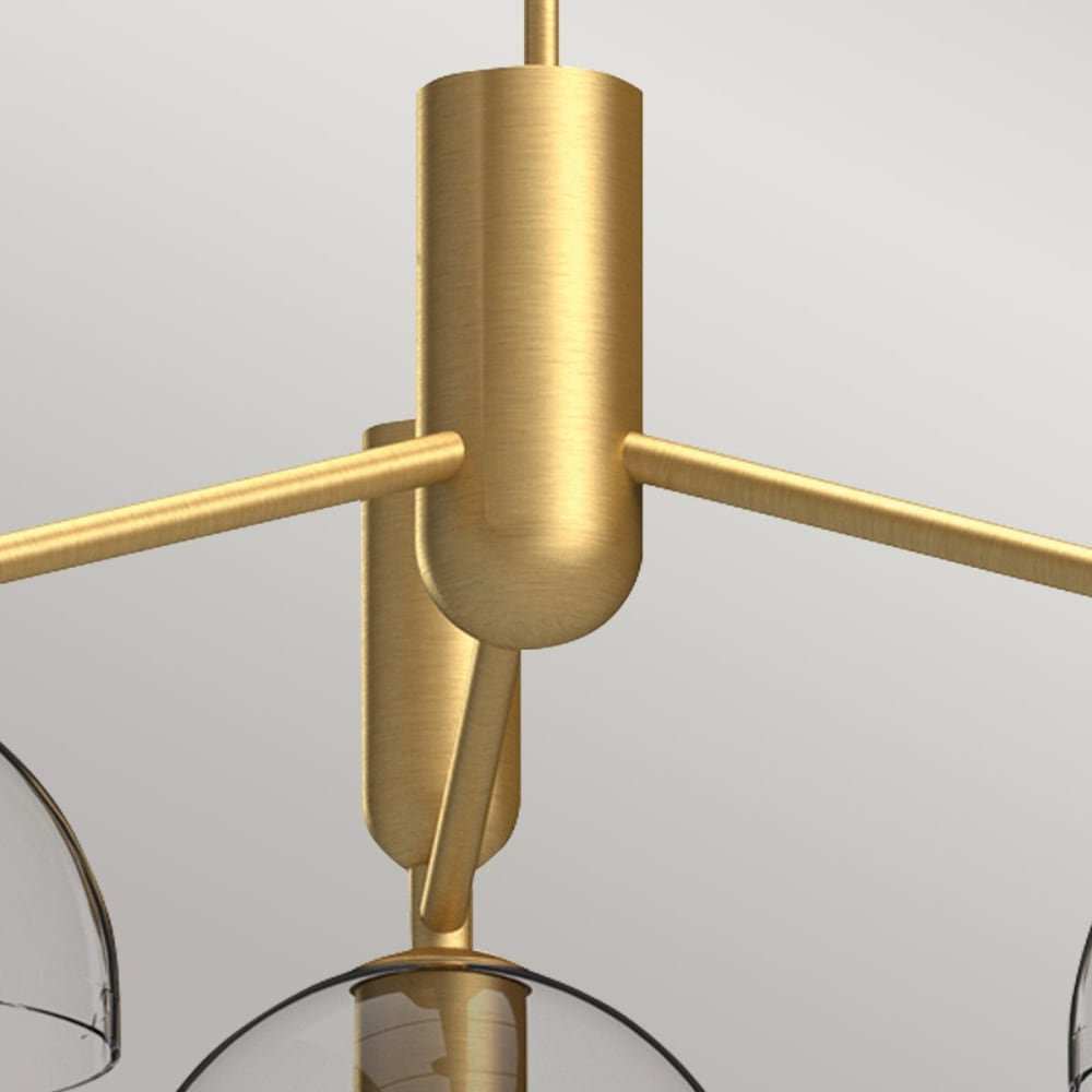 Lustre 3 Lumières Acier, Verre Transparent — vue 3