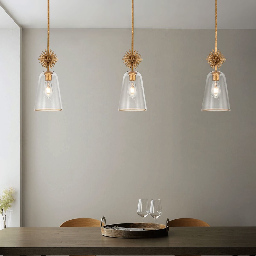 Mini Suspension 1 Lumière Acier, Verre Transparent — vue 4