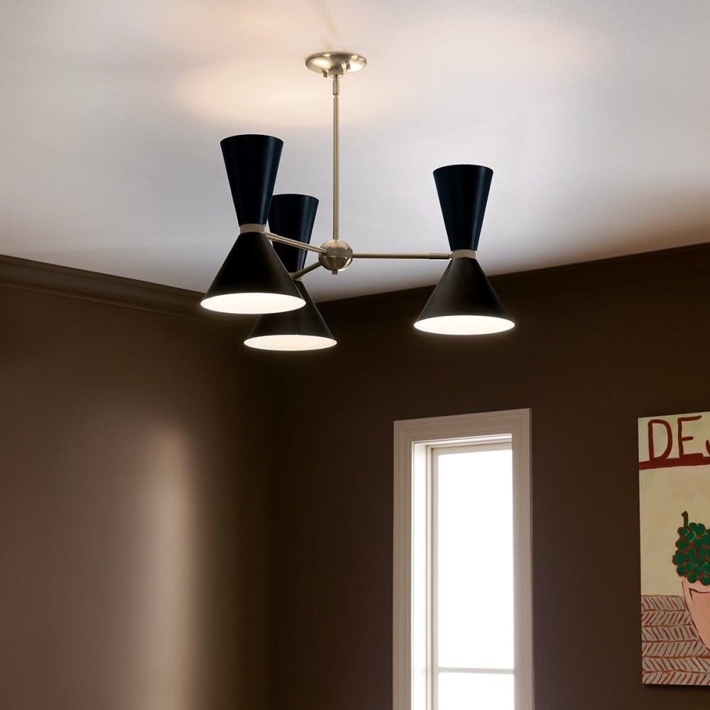 Lustre 6 Lumières Acier — vue 4