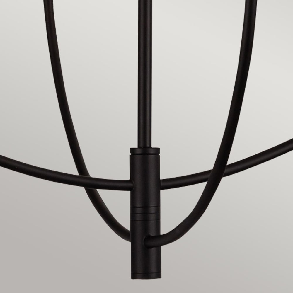Lustre 4 Lumières Acier, Verre Transparent — vue 3