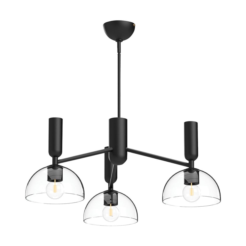 lustre 3 Lumières Acier,