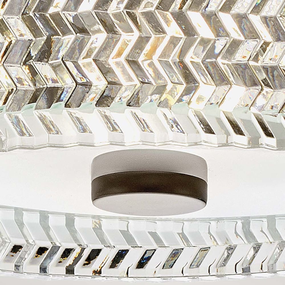 Plafonnier Acier, Verre Noir — vue 4