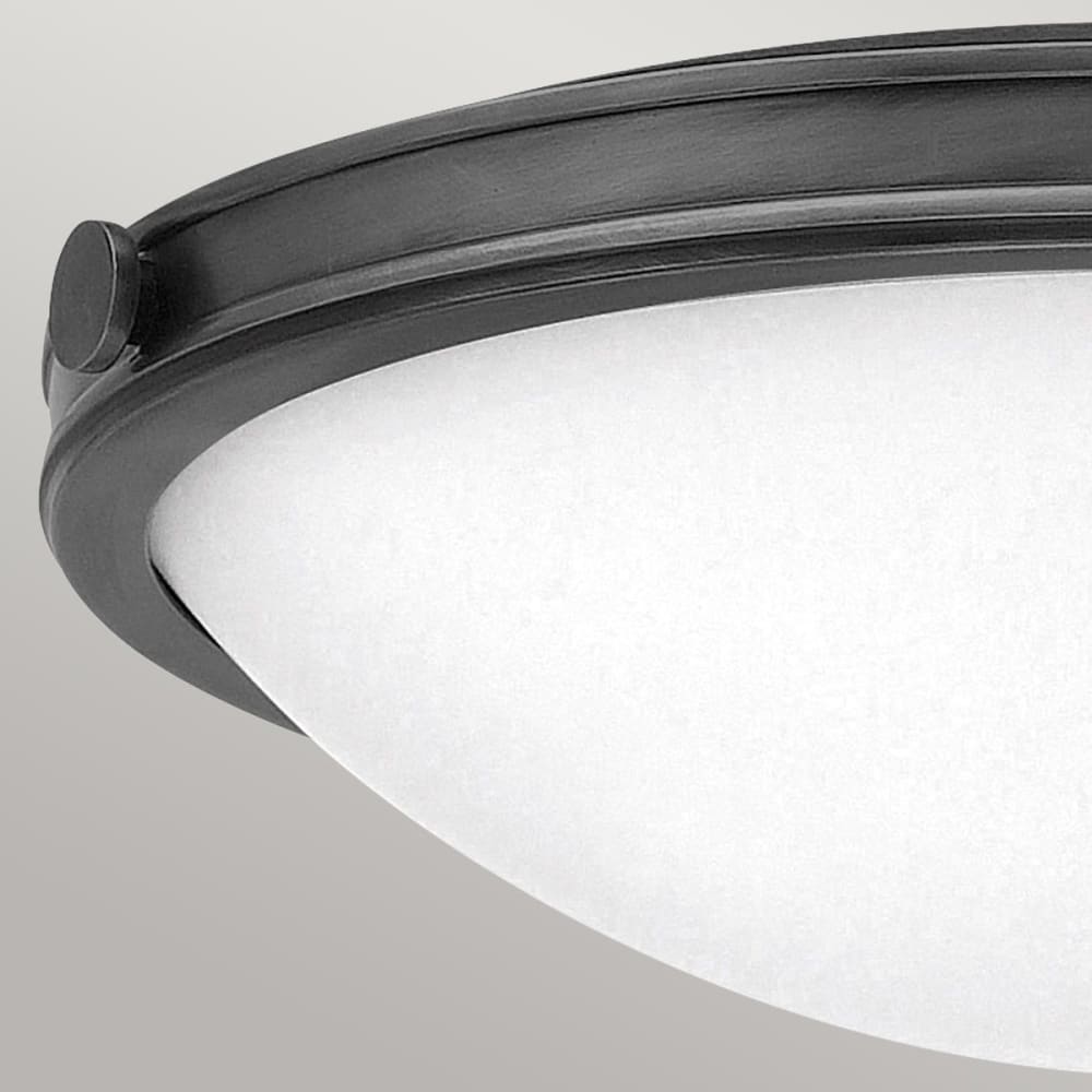 Plafonnier affleurant Acier, Verre Oxyde Noire — vue 3