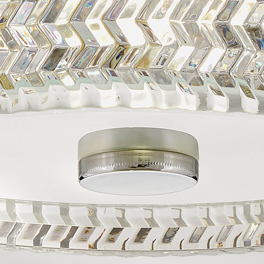 Plafonnier Acier, Verre Chrome — vue 4