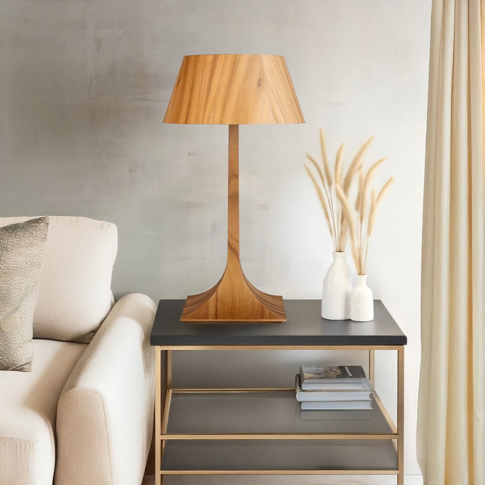 Lampe à Poser Placage de bois naturel — vue 3