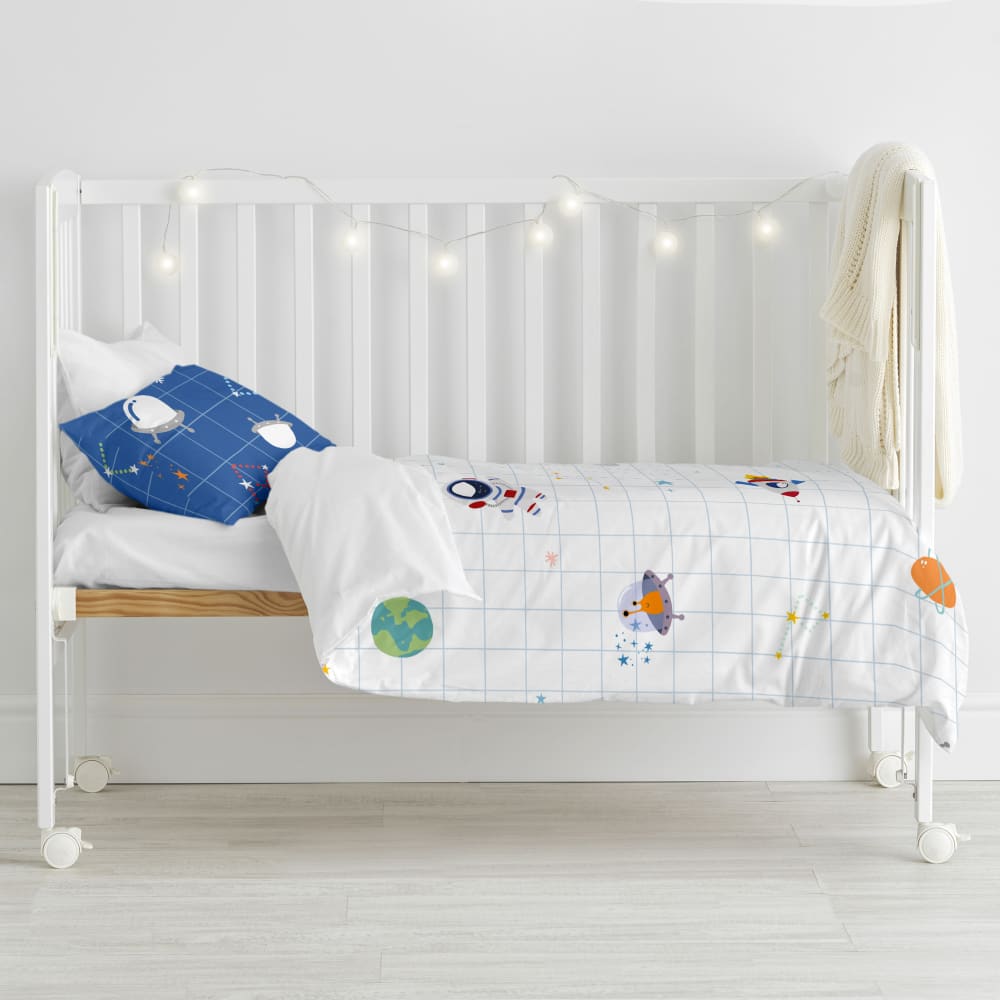 Bettbezug 2-teiliges Set aus 100% Baumwolle 100x120 cm Mehrfarbig