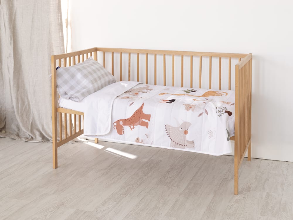 Couvre-lit 100% Coton Multicolore 100x130 cm (Berceau) Couvre-lit 100% Coton Multicolore 100x130 cm (Berceau)