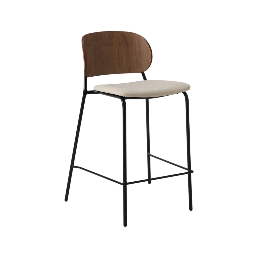 chaise d'îlot 65 cm - noyer