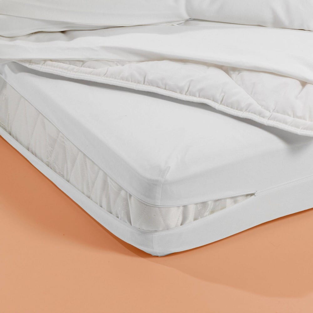 Housse anti punaises de lit anti acariens H25 cm max 90 x 190 cm - Maisons du Monde