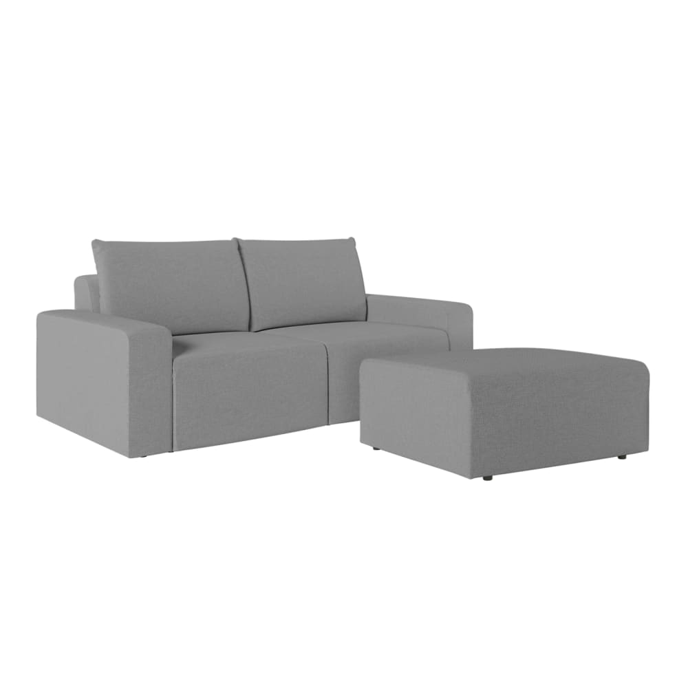 Pack canapé droit pouf