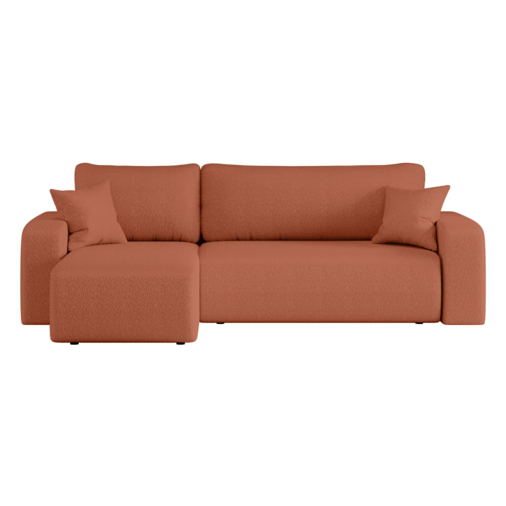 Canapé d'angle convertible - places tissu