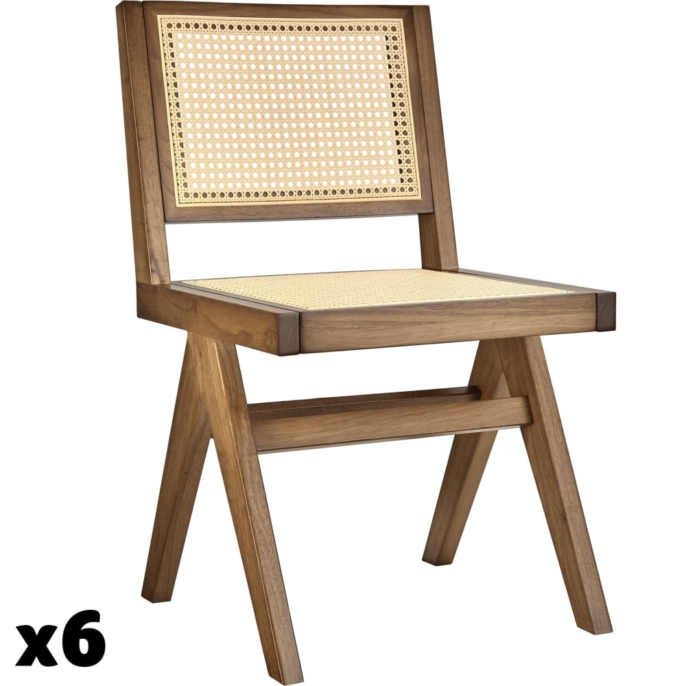 Lot 6 chaises en bois - viennois