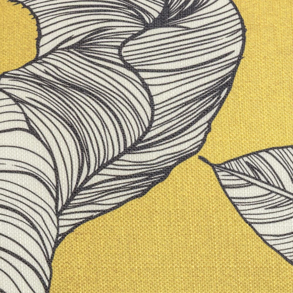 Housse de coussin imprimée jaune blanc 45x45 — vue 4
