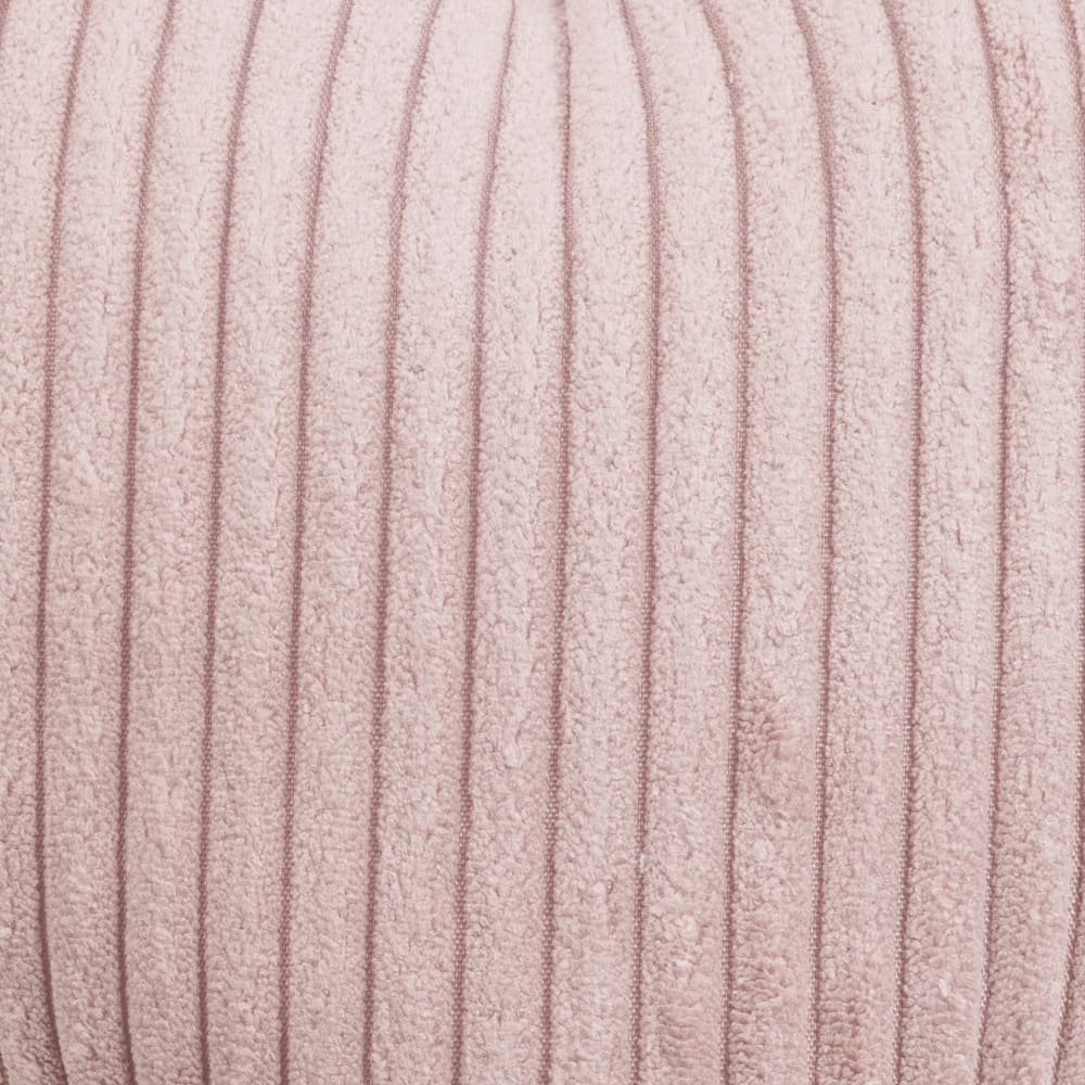 Coussin petit cœur velours cotelé rose env. 32 cm — vue 4