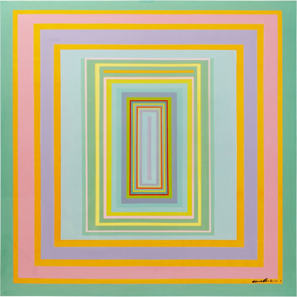 Toile cadres en coton multicolore 140x140