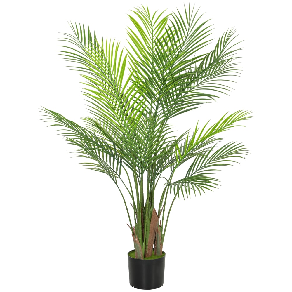 Plante artificielle intérieure pot en plastique et flocage vert — Beyit
