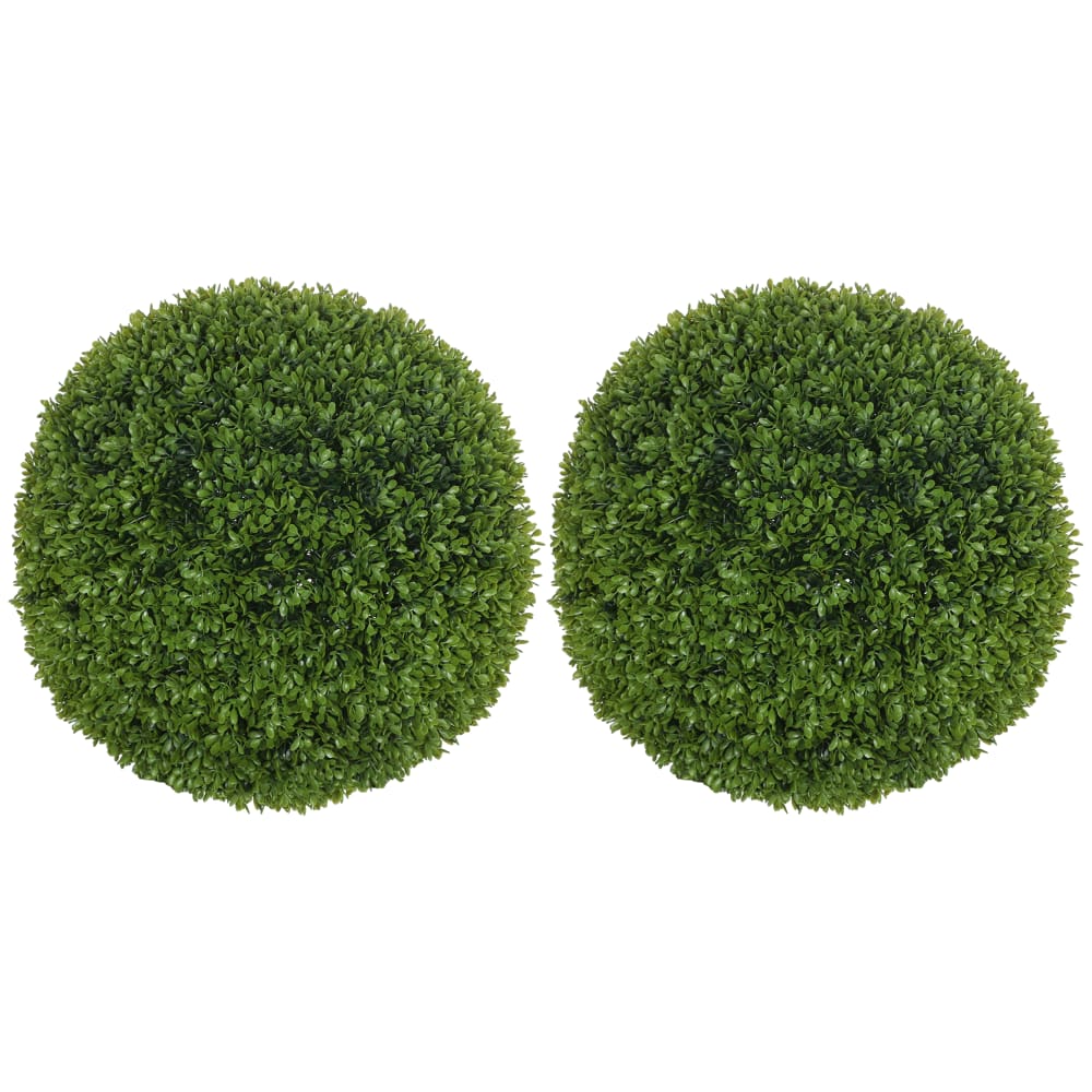 Boules de buis 40 cm artificielles vert foncé — Beyit