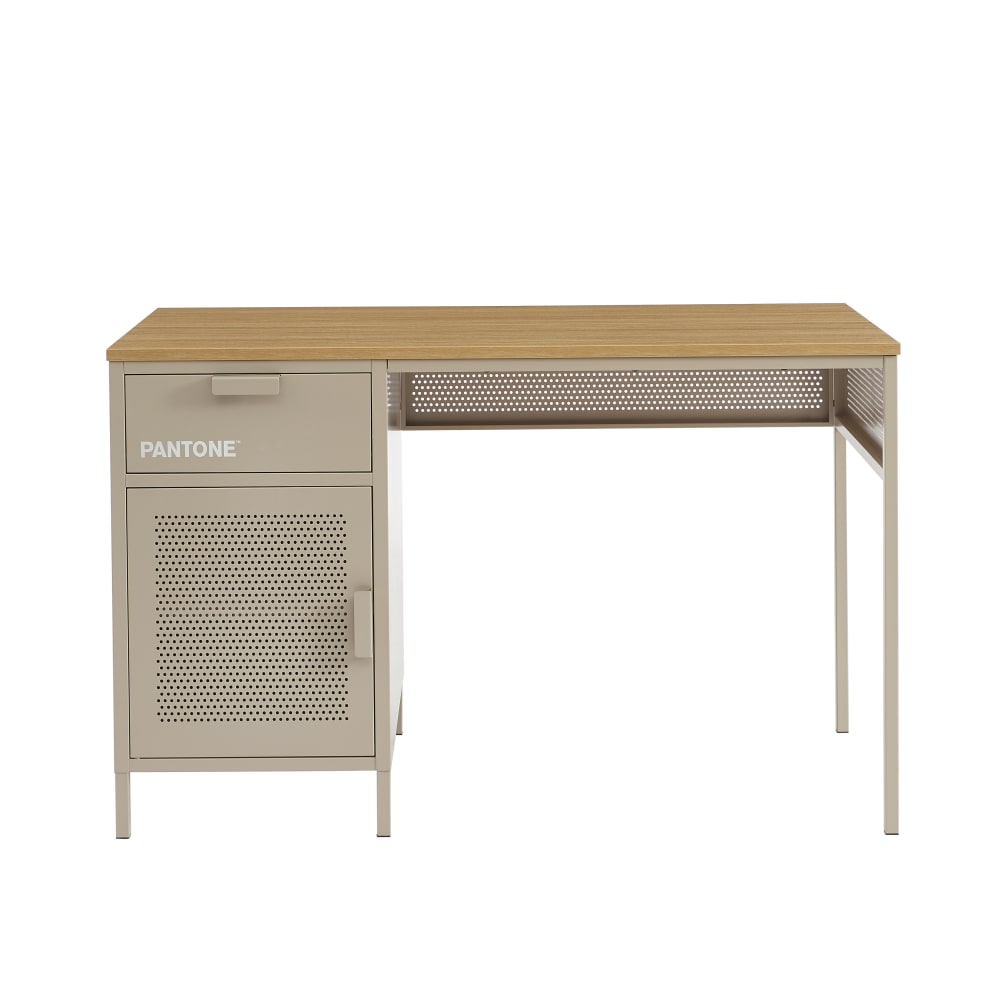 bureau métal taupe 120cm
