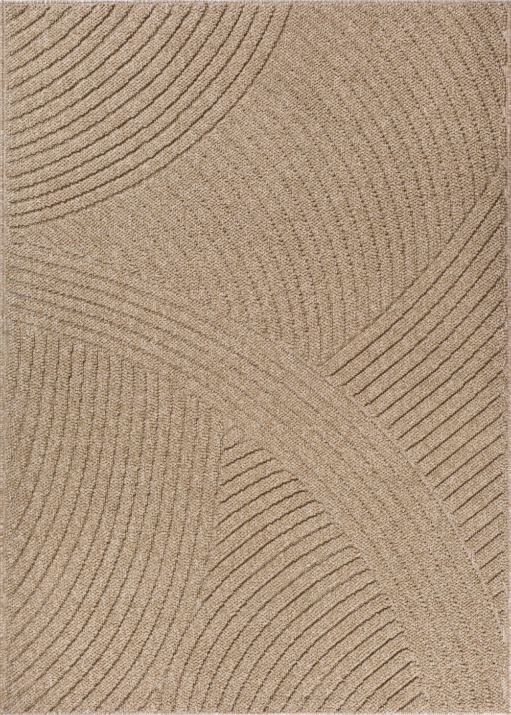 Tapis extérieur moderne, Beige, 200 x 280 cm