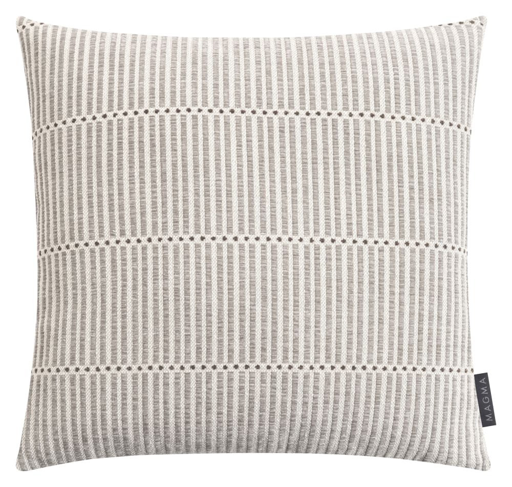 Housse de coussin jacquard velours chenille gris 45x45