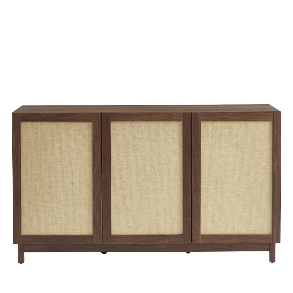 Buffet 3 portes en bois l140cm - bois foncé Buffet 3 portes en bois l140cm - bois foncé