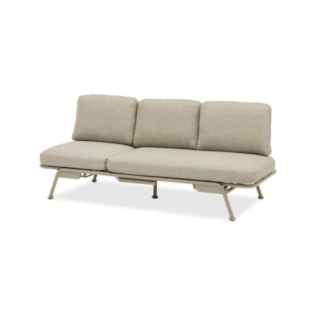 Salon de jardin beige L199 x P81 x H83 cm