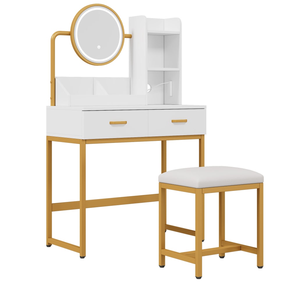 Set de coiffeuse blanche