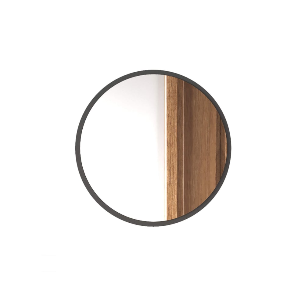 Miroir rond gris foncé Ø 60 cm