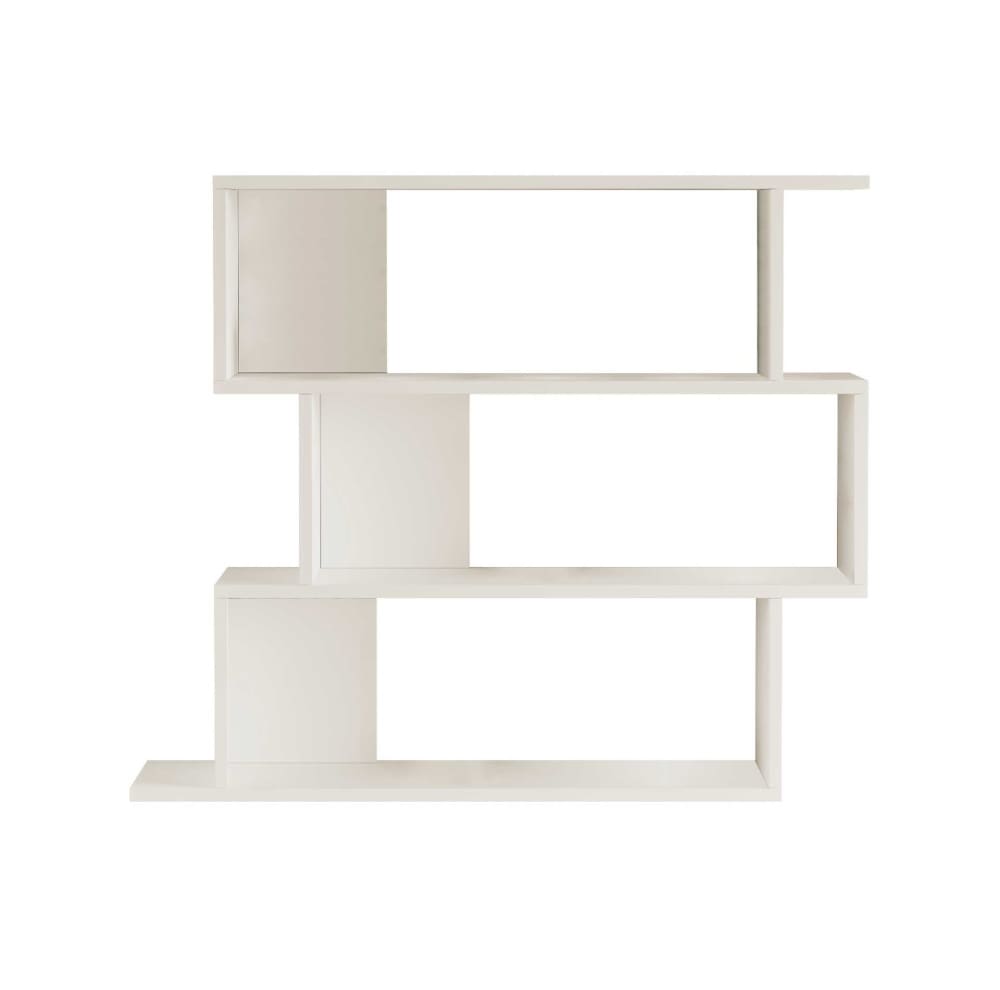 Étagère murale avec 4 tablettes, blanc