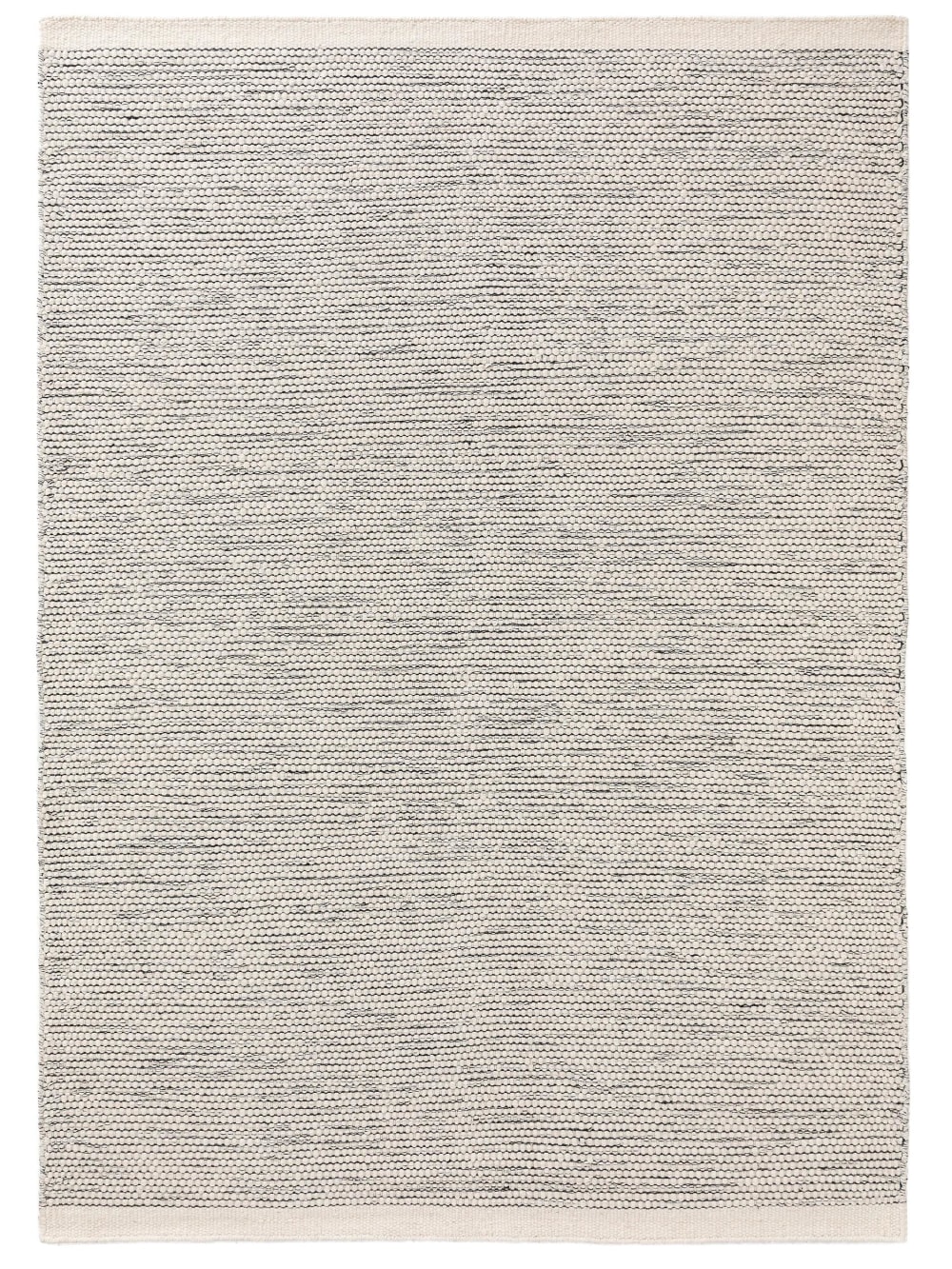 Tapis de laine beige/noir