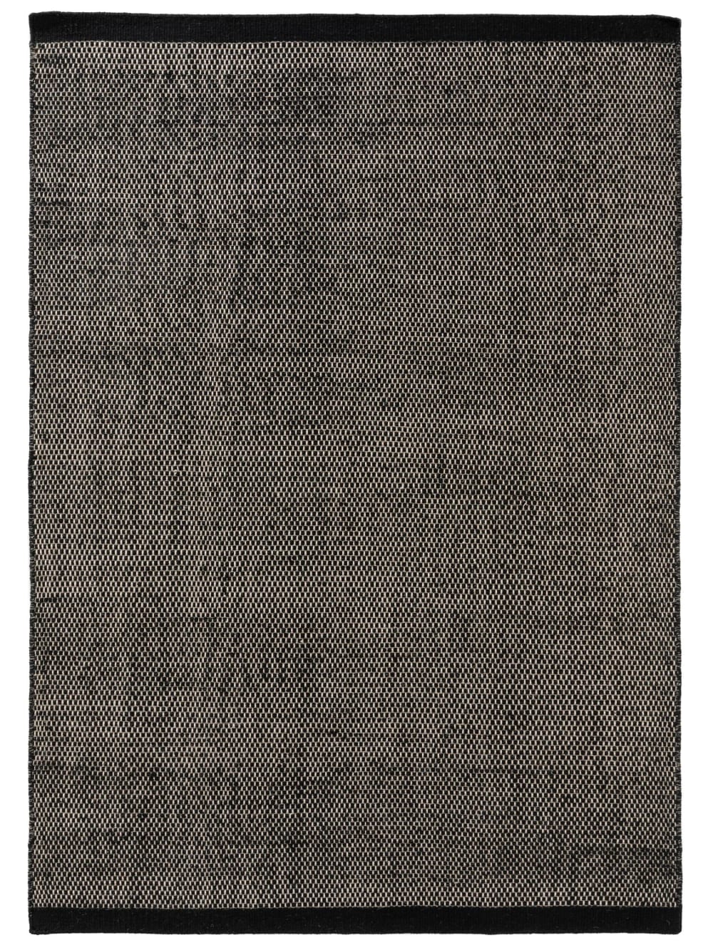 Tapis de laine noir &