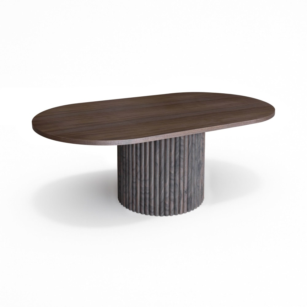 Table basse ovale effet