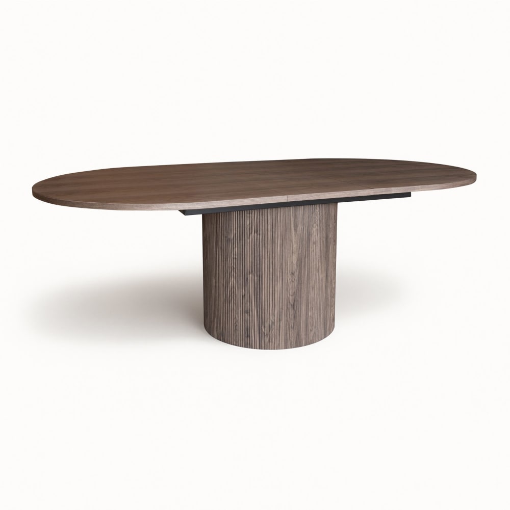 Table extensible ovale