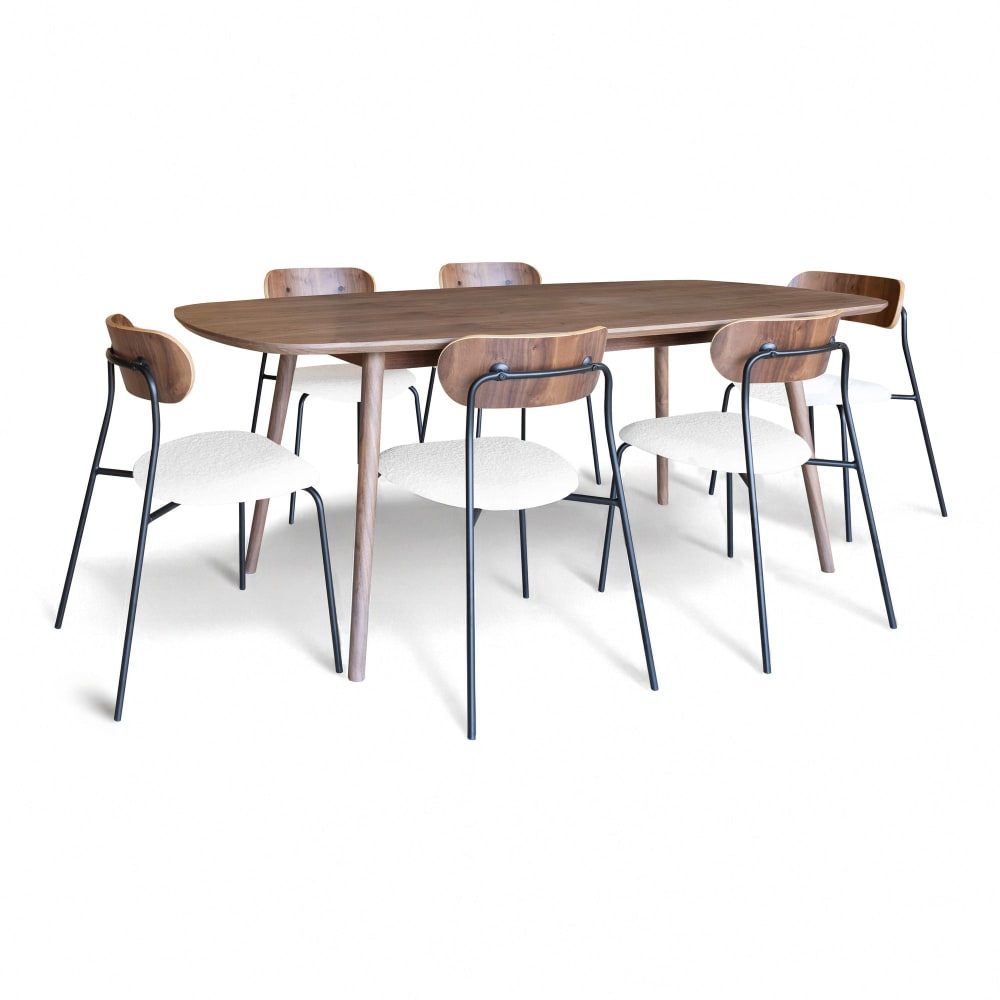 Ensemble table rectangulaire - bois