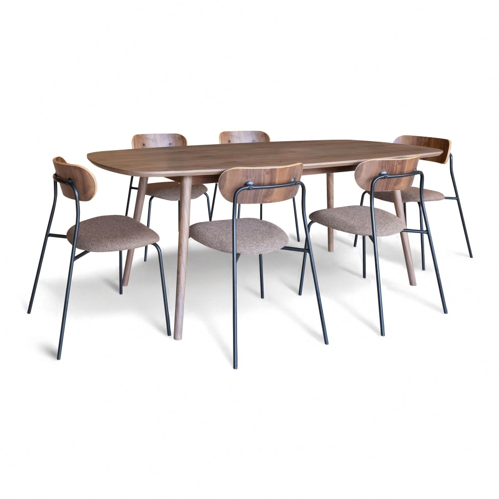 Ensemble table rectangulaire - chaises