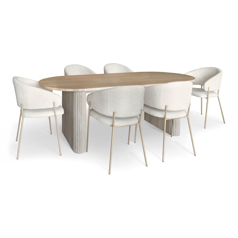 ensemble table ovale