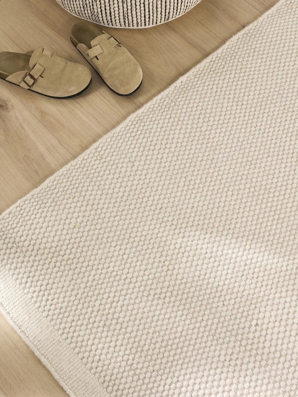 Tapis de couloir en laine blanc 80x250 — vue 4