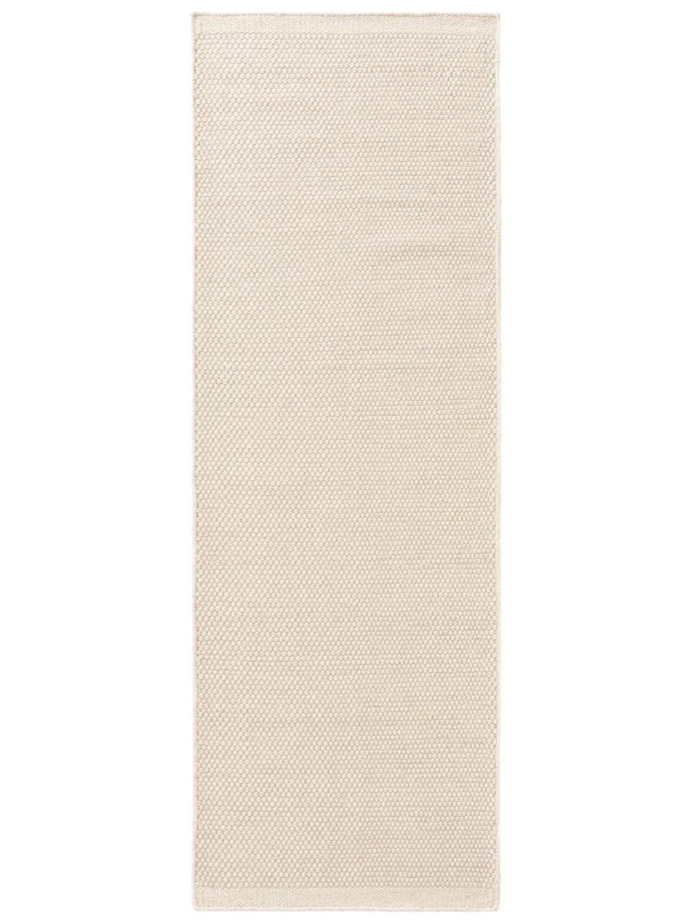Benuta Wollteppich Läufer weiß 70x200 style modern - Wolle