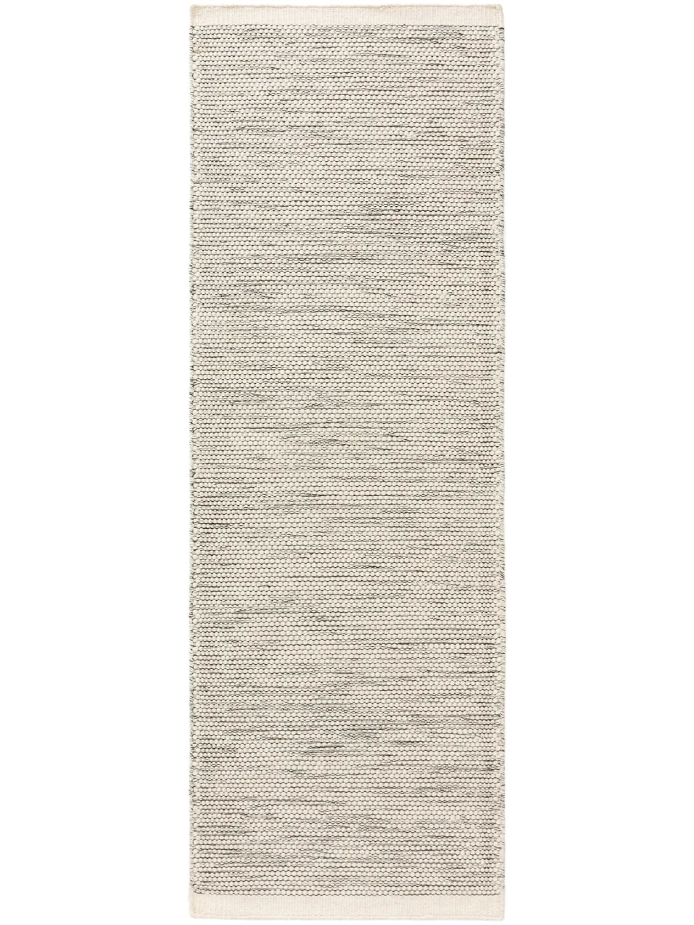 Alfombras de pasillo de lana beige/negro 80x250