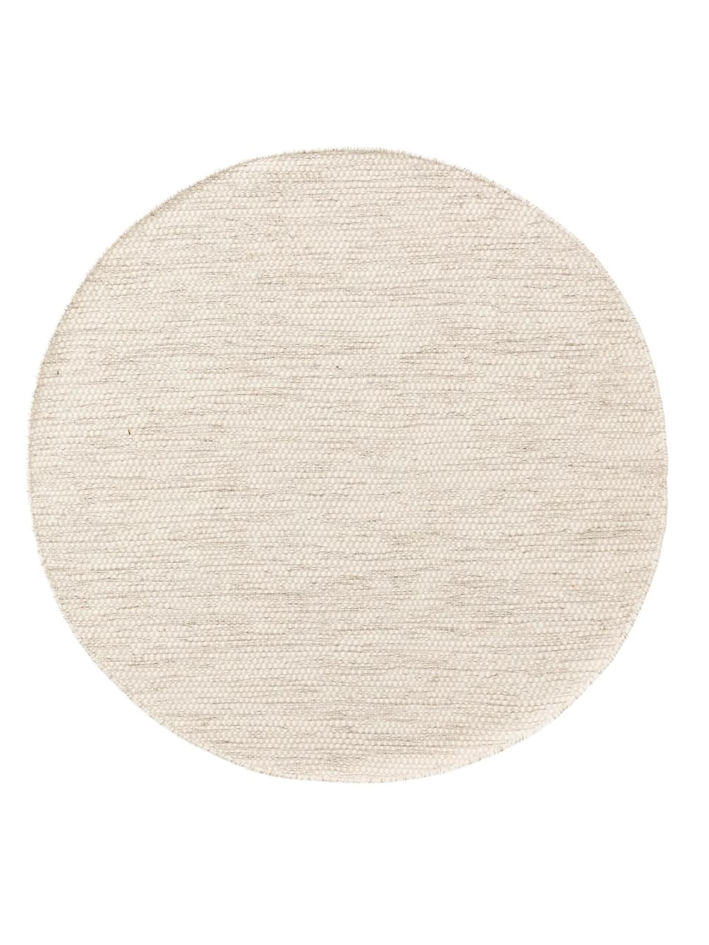Tapis de laine crème D 200 rond