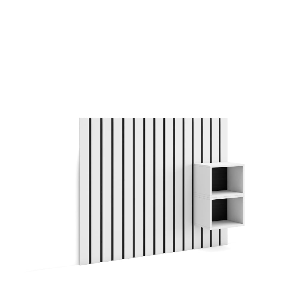 Kopfteil Holzeffekt 133x3x107cm Weiß - Maisons Du Monde