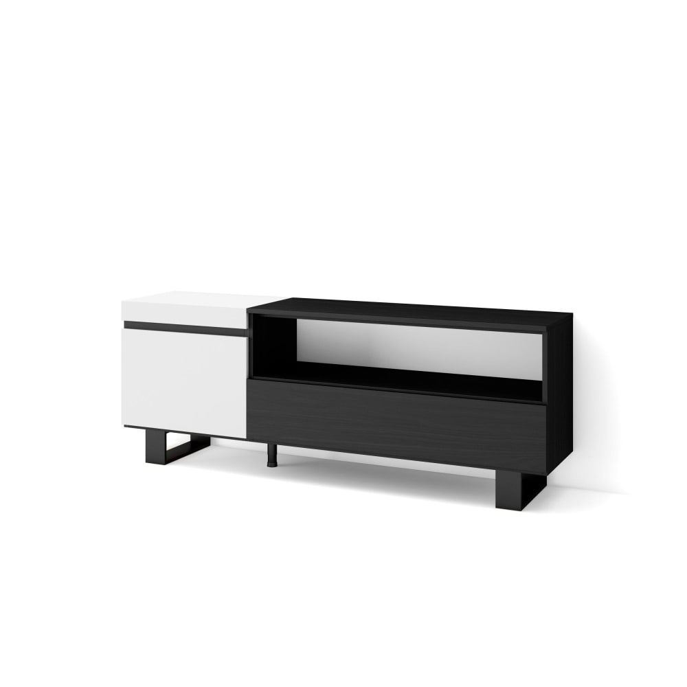 Meuble tv effet bois - pieds