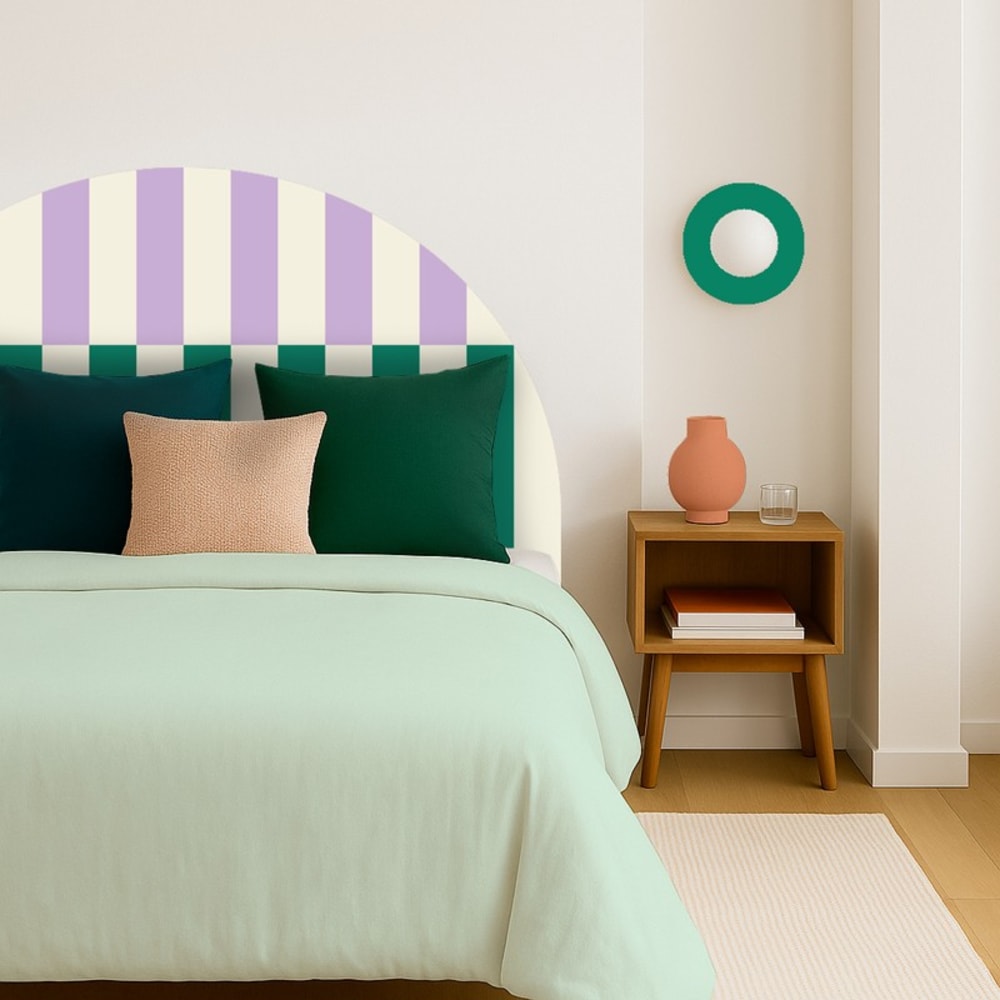 Tête de lit - intissé 225g/m² - pré-encollé - Violet - 110x140cm